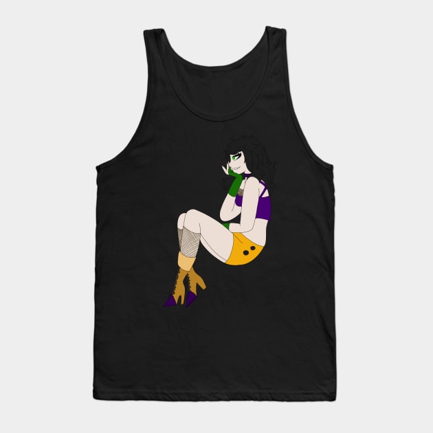 Goth Halloween Girl Tank Top by CactusMonsters